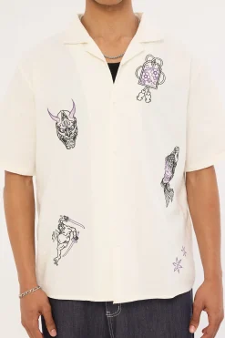 Mosaic Resort Shirt Off White