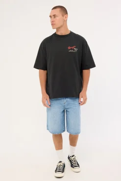 Motel Boxcar Tee Dark Slate