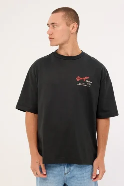 Motel Boxcar Tee Dark Slate