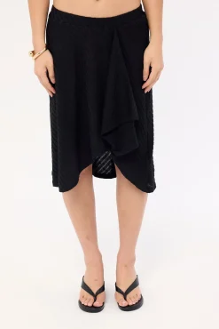 Motel Esmeray Skirt Sheer DGL Knit Black