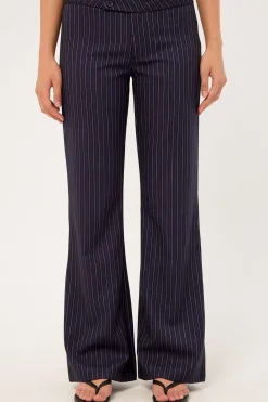 Motel Falita Trouser Tailoring Navy Pinstripe