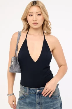 Motel Kitty Bodysuit Black