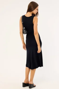 Motel Laluma Midi Dress Black