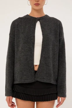Motel Maureen Cardi Dark Grey