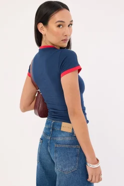 Motel Salda Top Navy