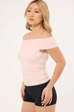 Motel Yurian Top Knit Soft Pink