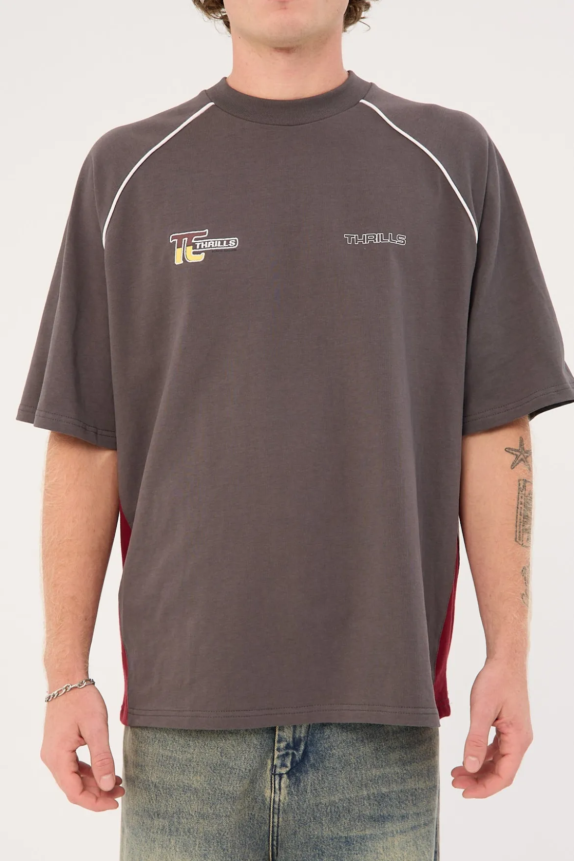Motion Box Fit Oversize Tee Merch Black