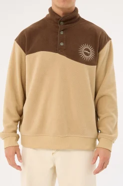 Mountains Polar Fleece Brown Sand