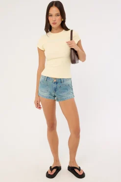 Mum's Favourite Baby Tee Yellow