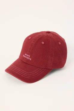 Mums Favourite Cap Burgundy