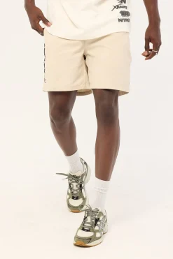 Mural Elastic Waist Short Granite