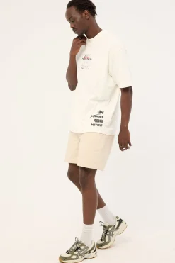 Mural Elastic Waist Short Granite