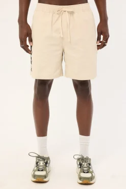 Mural Elastic Waist Short Granite