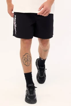 Mural Elastic Waist Short Black