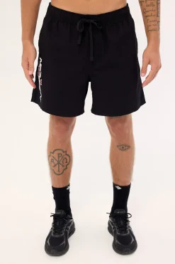 Mural Elastic Waist Short Black