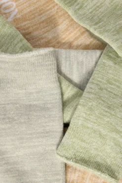 Muted Marle Sock 3 Pack Sage/Tan/Off White