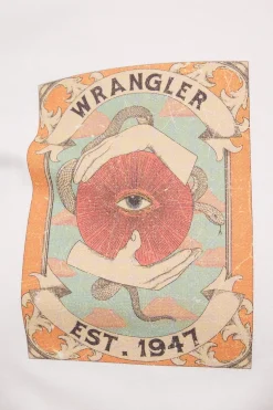 Mystic Eye Staple Rib Tee Vintage White