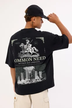 Mythos Heavyweight Easy Tee Black