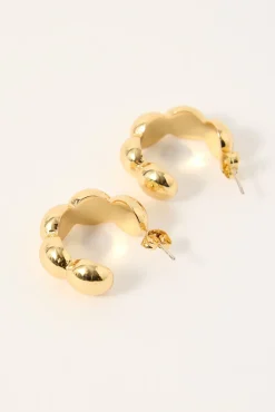 Naiya Hoop Earring 18K Gold Plated
