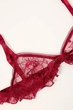 Najya Lace Bra Burgundy