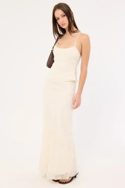 Nala Maxi Skirt Cream