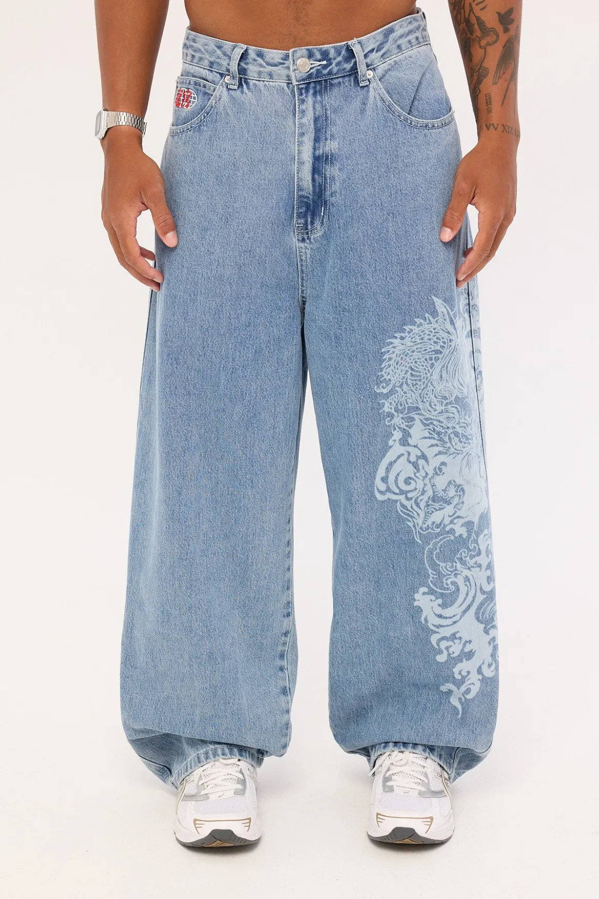 Nami Behemoth Super Baggy Jean Ash Blue
