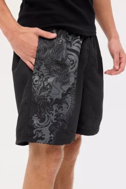 Nami Elastic Waist Swim Short Black