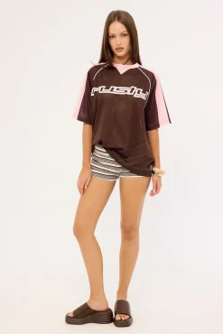Naples Contrast Oversize Sports Jersey Nutshell