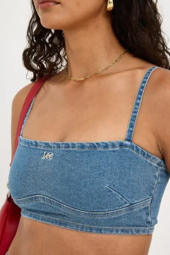Natasha Crop Top Hustle Blue