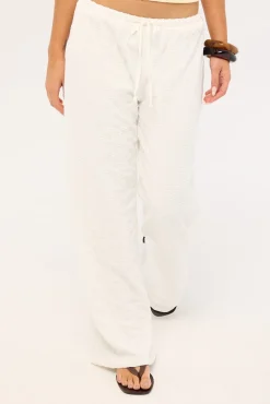 Naya Textured Pant White