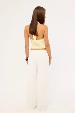Naya Textured Pant White