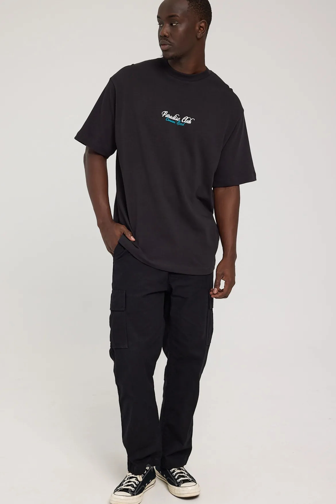 Neat Boxy Tee Night Black