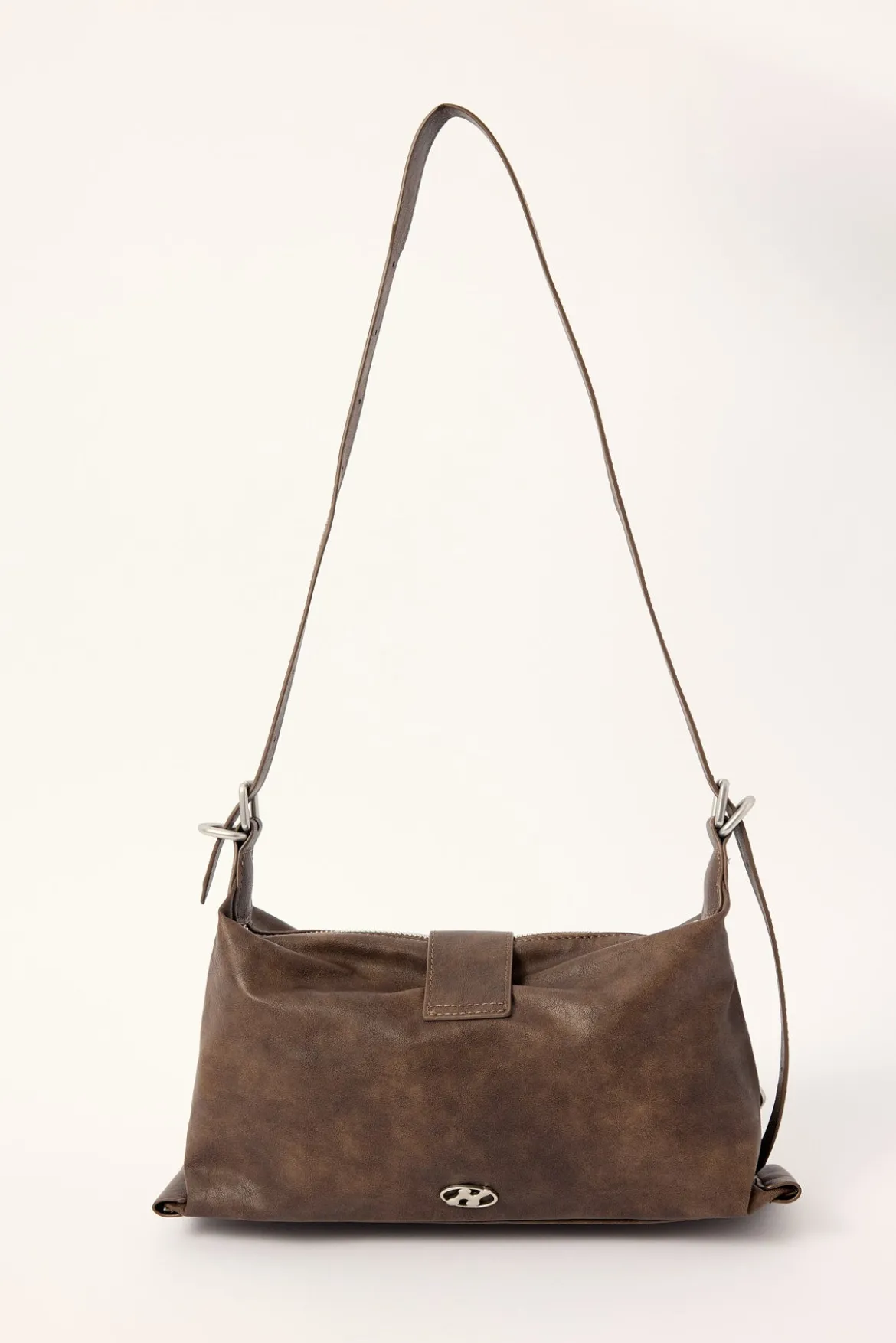 Nebulous Buckle Slouch Bag Washed Brown