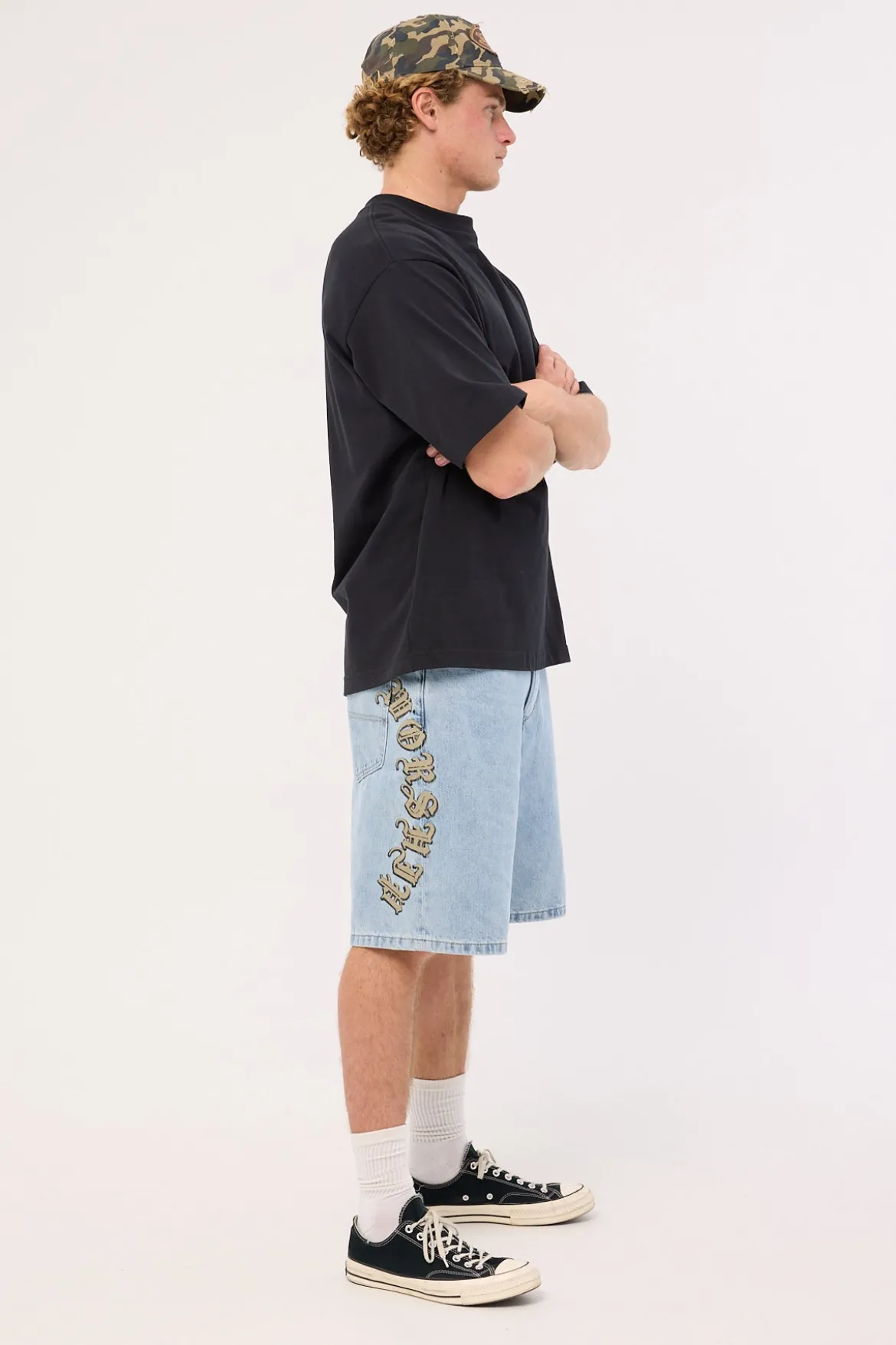 Ned Big Dawg Jean Short Worship Worn Blue