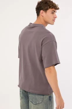 Ned Oversize Tee Worn Black