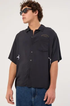 Ned Short Sleeve Shirt Black