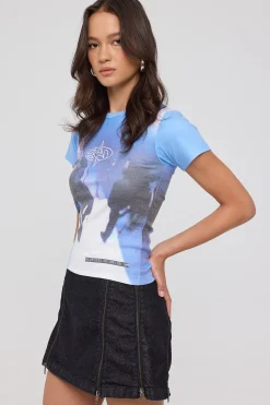 Nemesis Denim Skirt Dark Rinse