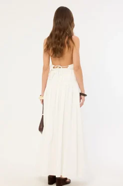 Nesa Maxi Skirt White