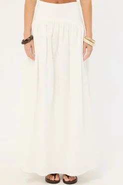 Nesa Maxi Skirt White