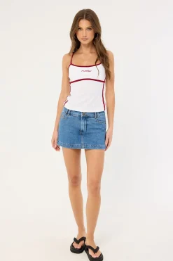 No Ragrets Micro Skort Sky High Blue