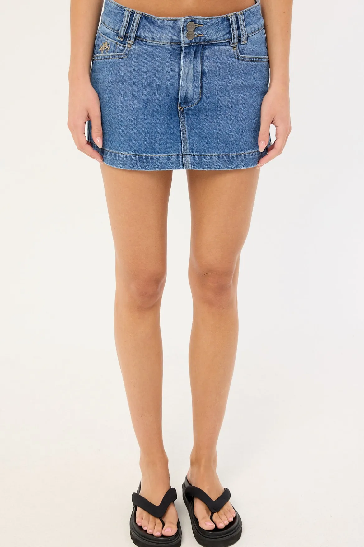 No Ragrets Micro Skort Sky High Blue