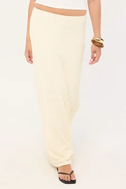 Noah Frill Maxi Skirt Butter