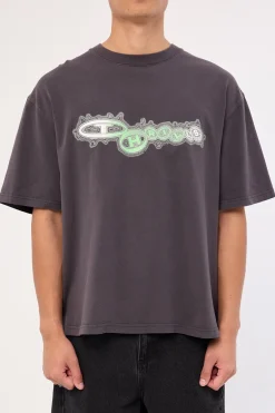 Nocturnal Box Fit Oversize Tee Dark Charcoal