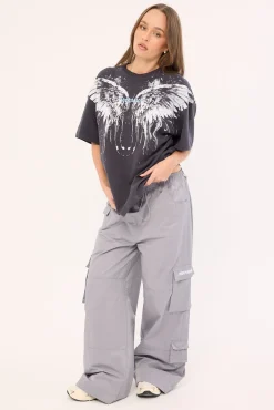 Nocturne Heavyweight Relaxed Tee Washed Black