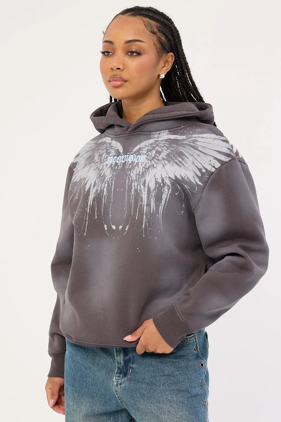 Nocturne Relaxed Hoodie Washed Black