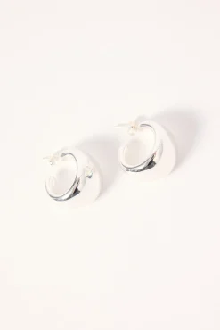 Nora Hoop Earring Silver