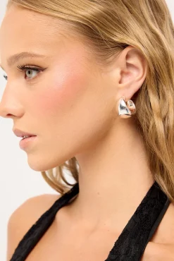 Nora Hoop Earring Silver