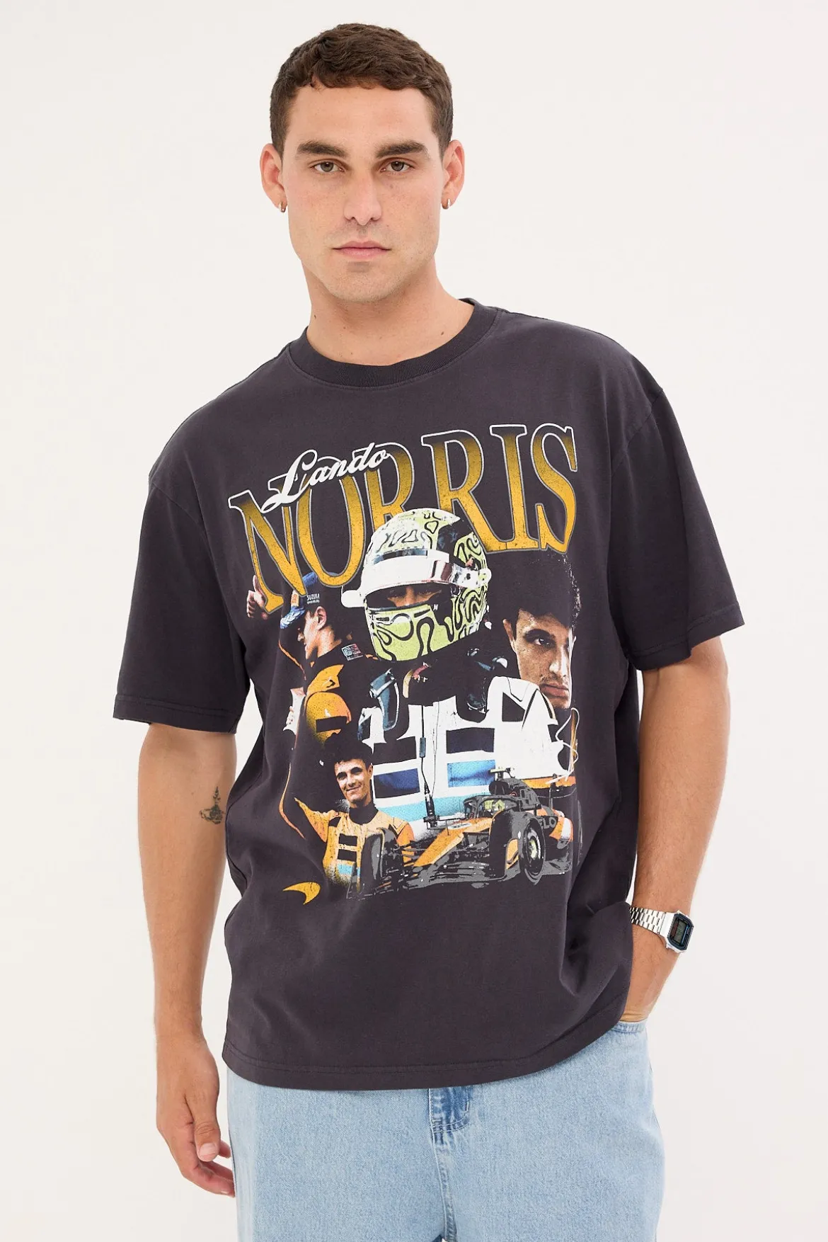 Norris Driver Tee Washed Black