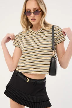 North Light Tee Yellow Stripe