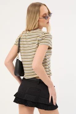 North Light Tee Yellow Stripe